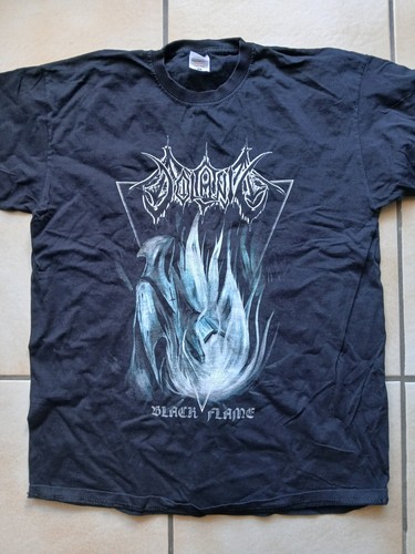 Volcanic black flame shirt - flame,